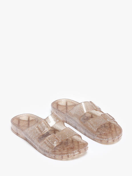 Slippers Anjo Glitter Cacatoes Beige women ANJOGLIT ander zicht 1